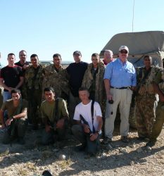 Marc Kahlberg training surveillance techiques with an elite Israel Police unit and US law enforcement officers