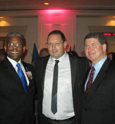 Marc Kahlberg with Congressman Allen West and Chief of Police Mike Downing